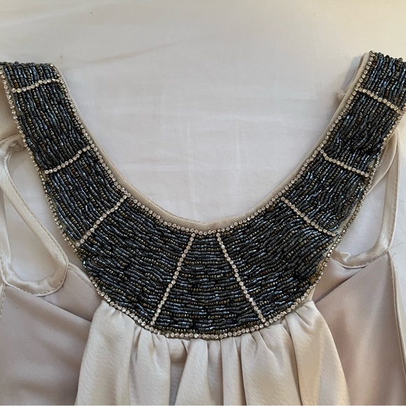 Le Château Beaded Halter Neckline Satin Dress - Size XXS - Fits like a small - Picture 3 of 4